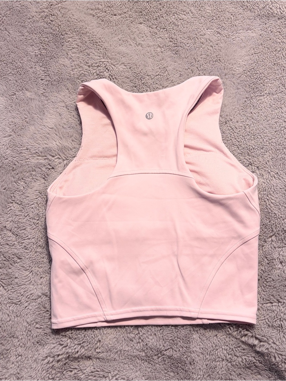 Lululemon Align Light Pink High Neck Cropped Tank - Picture 3 of 4